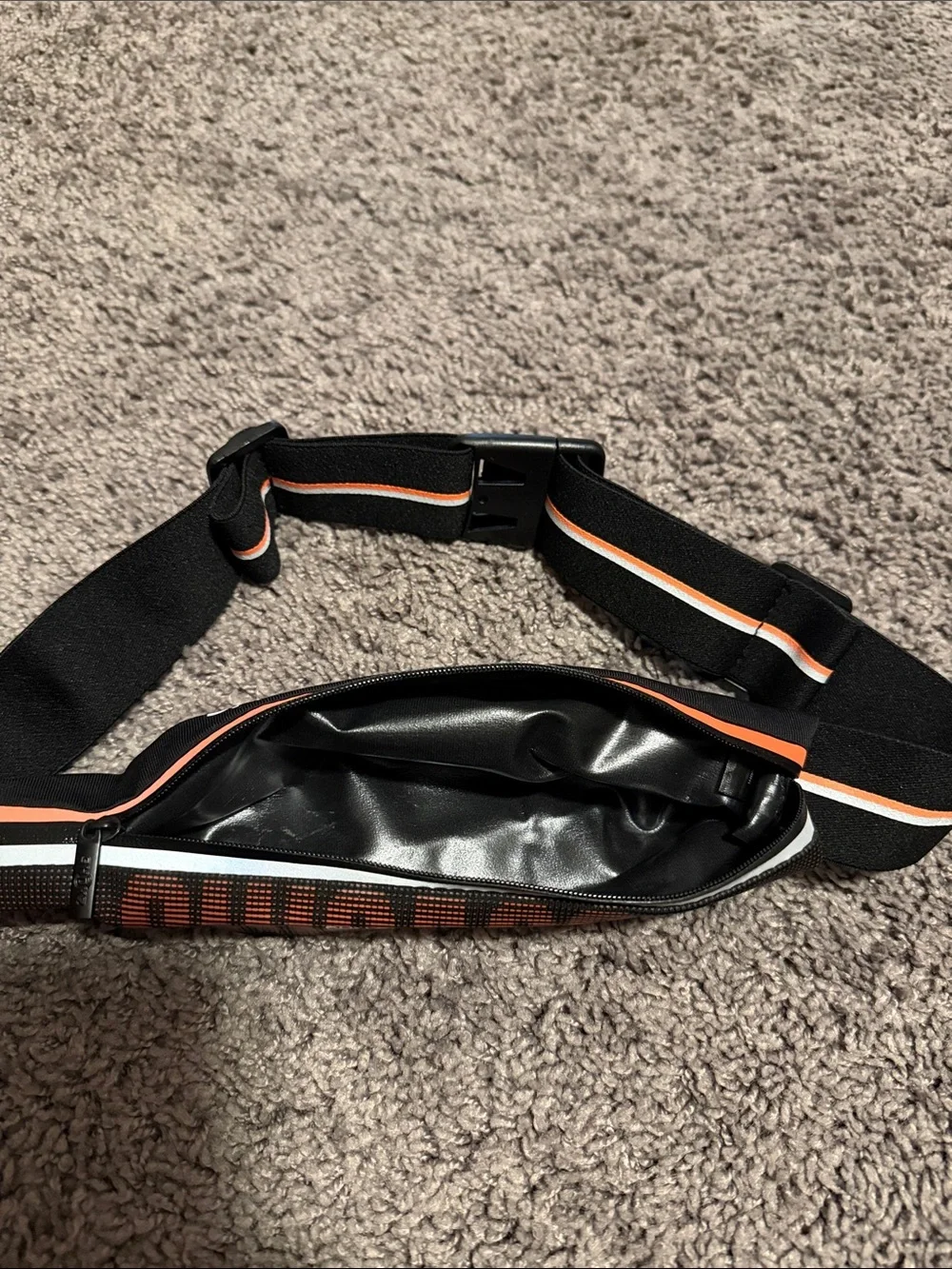 Shokz Black and Orange Running Belt